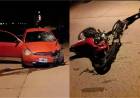 GRAVE ACCIDENTE ENTRE UNA MOTO Y UN AUTO EN VILLA MERCEDES: DOS HERIDOS, UNO DE ELLOS DE GRAVEDAD
