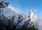 CON LA AYUDA DE UN AVIÓN HIDRANTE Y UN HELICÓPTERO, CONTINÚA LA LUCHA CONTRA LOS INCENDIOS EN LAS SIERRAS CENTRALES DE SAN LUIS