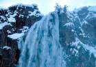 FRÍO EXTREMO EN EL SUR DEL PAÍS, NEVADAS EN LA PATAGONIA: CASCADA CONGELADA, RUTAS CORTADAS Y CLASES SUSPENDIDAS