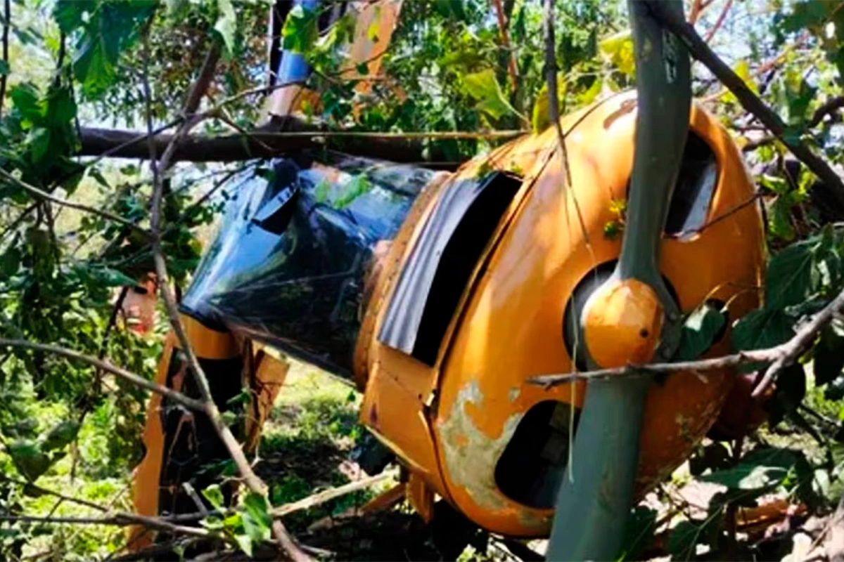 OCURRIÓ EN SALTA: SE ESTRELLÓ UNA AVIONETA QUE HACÍA PUBLICIDAD PARA UN CIRCO