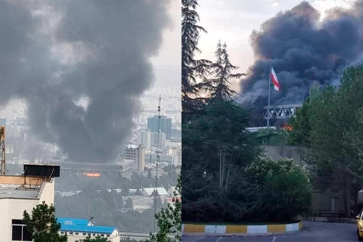 ISRAEL BOMBARDEÓ LA TV ESTATAL IRANÍ EN PLENA TRANSMISIÓN EN VIVO: EL VIDEO