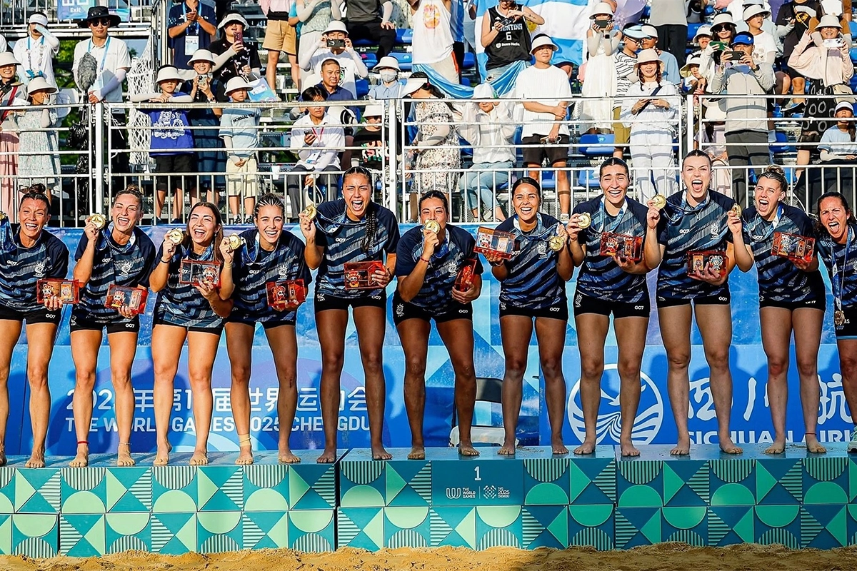 BEACH HANDBALL: LAS KAMIKAZES GANARON EL ORO EN LOS JUEGOS MUNDIALES