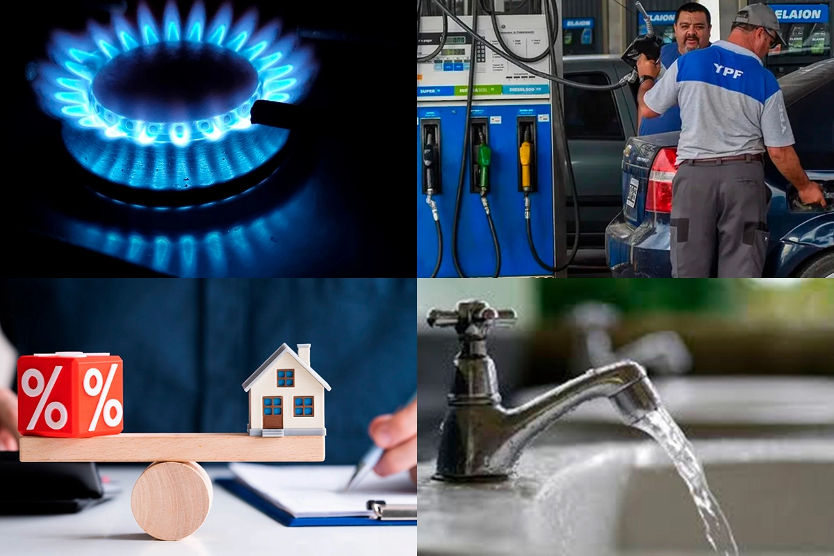 GAS, AGUA, ALQUILERES Y COMBUSTIBLES: TODOS LOS AUMENTOS EN SEPTIEMBRE 2025