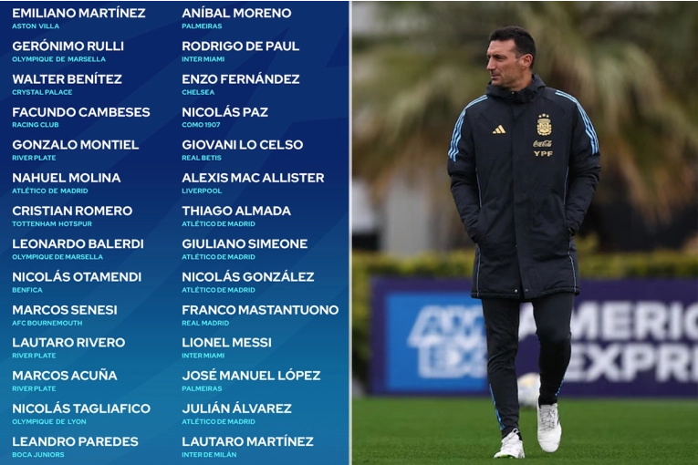 SCALONI SORPRENDIÓ CON TRES DEBUTANTES EN LA LISTA DE ARGENTINA PARA LOS AMISTOSOS