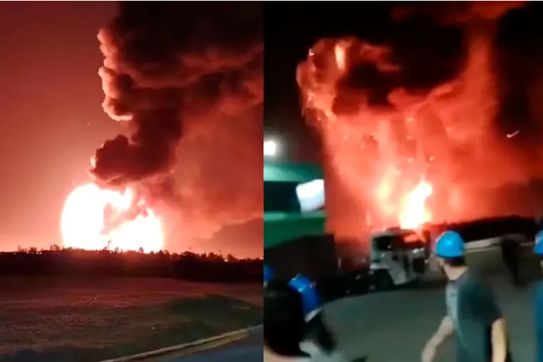 IMPACTANTE EXPLOSIÓN EN UNA FÁBRICA DE EZEIZA: 15 HERIDOS Y FUEGO ACTIVO