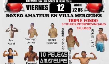 ESTE VIERNES VUELVE EL BOXEO AMATEUR EN VILLA MERCEDES