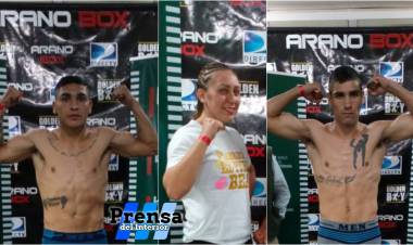 SUPERARON LA BALANZA: FABRICIO BEA, RAMIRO MARTÍNEZ Y YOHANA ALFONZO, QUE COMBATEN MAÑANA EN CÓRDOBA