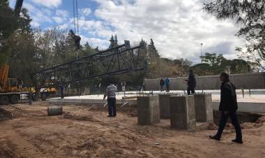 EN SAN LUIS, LA OBRA DE LA PLANTA POTABILIZADORA DE BALDE PROGRESA A BUEN RITMO