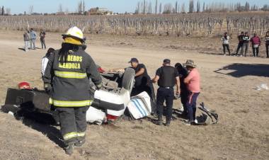 UN HOMBRE ORIUNDO DE SAN LUIS MURIÓ TRAS UN VUELCO EN MENDOZA