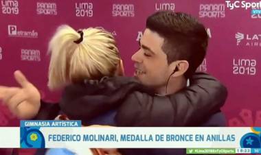 FEDERICO MOLINARI AGRANDÓ SU GLORIOSA HISTORIA CON UN BRONCE Y TERMINÓ PIDIÉNDOLE MATRIMONIO A SU MUJER AL AIRE