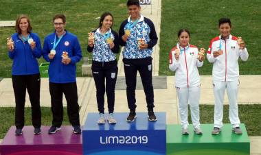 EL TIRO LE DIO LA 11° MEDALLA DE ORO PARA ARGENTINA: FERNANDA RUSSO Y JULIÁN GUTIÉRREZ SON CAMPEONES PANAMERICANOS