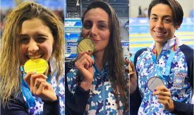 NOCHE HISTÓRICA PARA LA NATACIÓN ARGENTINA: PIGNATIELLO Y BARDACH GANARON ORO Y SEBASTIÁN PLATA