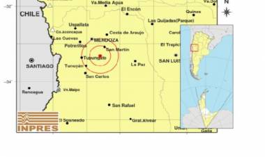 DOS SISMOS SE HAN REGISTRADO EN MENDOZA ESTE DOMINGO