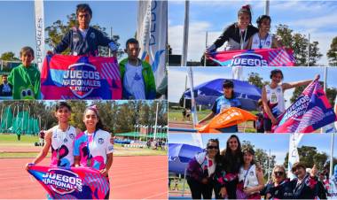 SAN LUIS SUMÓ SEIS MEDALLAS MÁS A TRAVÉS DEL ATLETISMO EN EL SEGUNDO DÍA LOS JUEGOS EVITA: 4 EN EL ADAPTADO Y 2 EN EL CONVENCIONAL