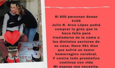 SALTA: LLAMADO A LA SOLIDARIDAD “100 PESOS POR JULIO”