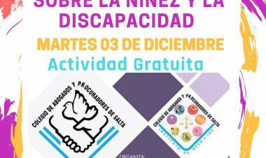 SALTA: JORNADA SOBRE LA NIÑEZ Y LA DISCAPACIDAD