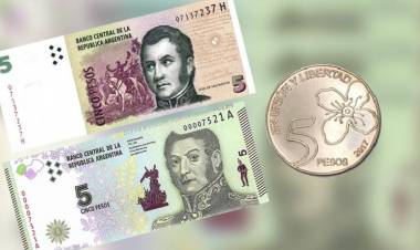 SALEN DE CIRCULACIÓN LOS BILLETES DE 5 PESOS, ÚLTIMA SEMANA PARA USARLOS EN COMERCIOS