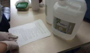 EN LA PROVINCIA DE SAN LUIS, LA UNVIME ENTREGÓ HIDROGEL DE ALCOHOL A DIFERENTES INSTITUCIONES