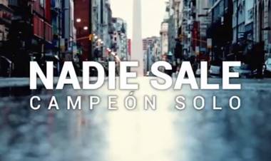 "NADIE SALE CAMPEÓN SOLO", EL EMOTIVO VIDEO DE AFA QUE INVITA A RESPETAR LA CUARENTENA