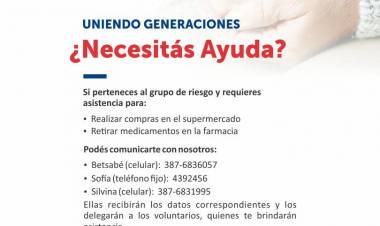 SALTA: VOLUNTARIOS EN TIEMPO DE CUARENTENA