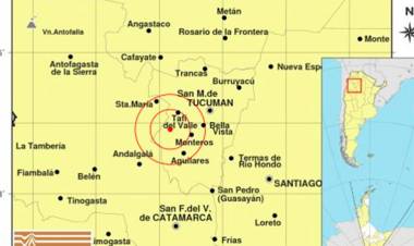 TUCUMÁN: UN SISMO DE 4.2° SACUDIÓ A TAFÍ DEL VALLE