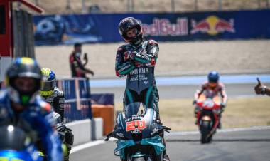 QUARTARARO NO TUVO RIVAL EN EL GP DE ANDALUCÍA Y VOLVIÓ A IMPONERSE EN EL MOTOGP, ROSSI VOLVIÓ A SUBIRSE AL PODIO