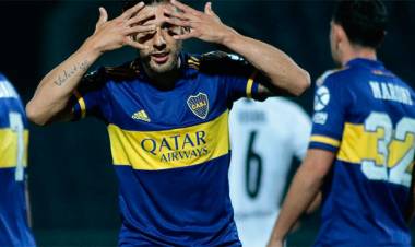 CON LOS GOLES DE SALVIO BOCA LE GANÓ MERECIDAMENTE A LIBERTAD EN PARAGUAY POR LA COPA LIBERTADORES