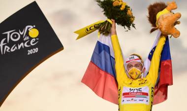 EL JOVEN PRODIGIO ESLOVENO, TADEJ POGACAR SE CORONÓ CAMPEÓN DEL TOUR DE FRANCIA 2020