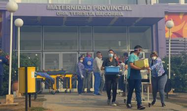 INCENDIOS FORESTALES EN SAN LUIS: TRASLADARON A LOS PACIENTES DE LA MATERNIDAD “TERESITA BAIGORRIA”