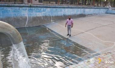 EN VILLA MERCEDES AVANZAN EN LA RECUPERACIÓN DEL BALNEARIO DE LOS FILTROS, LA PILETA ESTÁ LLENA A PRUEBA