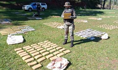 EN MISIONES CERCA DEL RÍO PARANÁ, INCAUTARON DROGA VALUADA EN MÁS DE 170 MILLONES DE PESOS