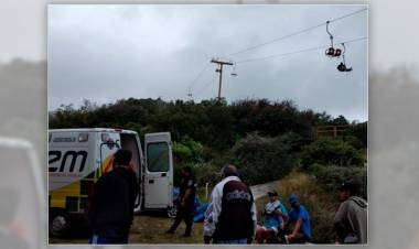 ACCIDENTE EN CÓRDOBA: DOS TURISTAS CAYERON DE UNA AEROSILLA Y SUFRIERON GOLPES LEVES