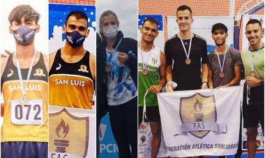 DESTACADA ACTUACIÓN DE ATLETAS DE SAN LUIS EN EL CAMPEONATO NACIONAL DE MAYORES DE ATLETISMO