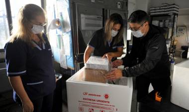 LA PROVINCIA DE SAN LUIS RECIBIÓ ESTA MAÑANA 8.900 DOSIS DE VACUNAS CONTRA EL CORONAVIRUS