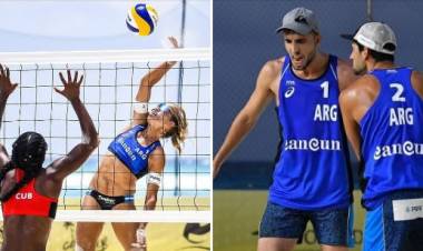 LAS DUPLAS ARGENTINAS DE BEACH VÓLEY PARTICIPARON EN EL TORNEO QUE CANCÚN QUE REPARTE PUNTOS PARA TOKIO 2020