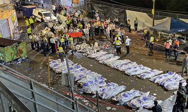 UNA ESTAMPIDA EN EL NORTE DE ISRAEL DURANTE CELEBRACIÓN RELIGIOSA DEJÓ AL MENOS 44 MUERTOS