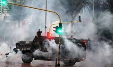 LA ORGANIZACIÓN HUMAN RIGHTS WATCH MOSTRÓ VIDEOS DE LAS AGRESIONES DE LA POLICIA COLOMBIANA A LOS MANIFESTANTES