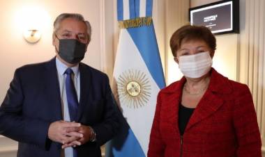 ITALIA: ALBERTO FERNÁNDEZ SE REUNIÓ CON KRISTALINA GEORGIEVA