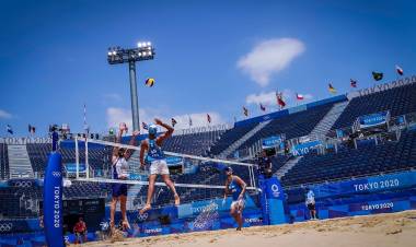 JUEGOS OLÍMPICOS: LA DUPLA ARGENTINA DE BEACH VÓLEY, AZZAD Y CAPOGROSSO, NO PUDIERON CON EL PODERÍO DE BRASIL