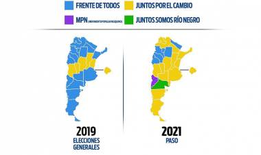 MAPA POLÍTICO: JUNTOS POR EL CAMBIO SE IMPUSO EN DISTRITOS CLAVE