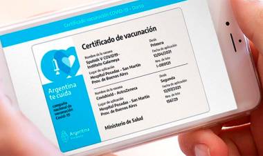 VIZZOTTI ADELANTÓ QUE EL PASE SANITARIO “VA A ESTAR LA PRÓXIMA SEMANA”