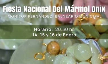 LA LOCALIDAD SANLUISEÑA DE LA TOMA SE PREPARA PARA EL 36° DE LA FIESTA NACIONAL DEL MÁRMOL ÓNIX