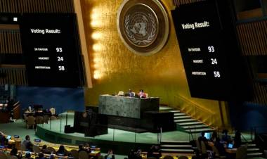CON VOTO AFIRMATIVO DE ARGENTINA, LA ASAMBLEA GENERAL DE LA ONU SUSPENDIÓ A RUSIA DEL CONSEJO DE DD.HH.