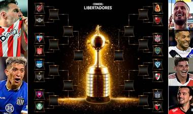 RIVER - VÉLEZ, COLÓN - TALLERES, BOCA Y ESTUDIANTES CON RIVALES BRASILEÑOS EN LOS OCTAVOS DE LIBERTADORES 