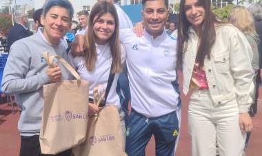 LA DELEGACIÓN ARGENTINA PARTIÓ RUMBO A LOS JUEGOS SURAMERICANOS 2022, CON PRESENCIA PUNTANA