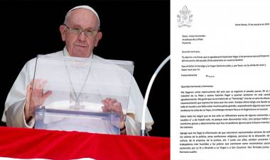 PAPA FRANCISCO: EN ARGENTINA, “NADA IMPORTANTE SE LOGRARÁ CON POLARIZACIÓN AGRESIVA”