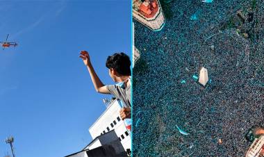 CARAVANA TERMINÓ EN VUELO Y VUELTA OLÍMPICA POR EL AIRE, EN UN HISTÓRICO E IMPONENTE ACOMPAÑAMIENTO A LA SELECCIÓN