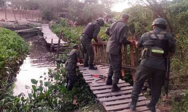 DESARMAN PUENTES CLANDESTINOS QUE UNÍAN ARGENTINA CON PARAGUAY, LAS ESTRUCTURAS ERAN PRECARIAS