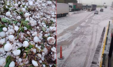 VOLADURA DE TECHOS Y CAÍDA DE RAMAS EN UN TEMPORAL DE GRANIZO Y VIENTO OCASIONÓ DESTROZOS EN LOCALIDAD CORDOBESA