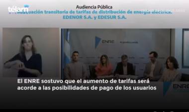 TITULAR DE ENRE: "NO VAN A OBTENER LA TARIFA QUE PIDEN, SINO LA QUE LOS USUARIOS PUEDEN PAGAR"